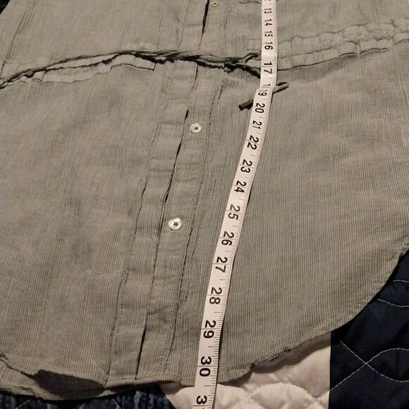 A.N.A. Women Button Front Drawstring Waist Tunic Blouse M - Picture 10 of 12